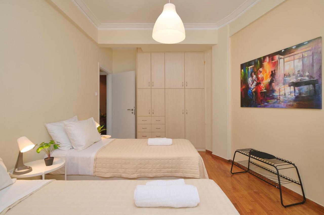 אתונה Venias Two-Bedroom Apartment Kallimarmaro And Zappeio Area מראה חיצוני תמונה